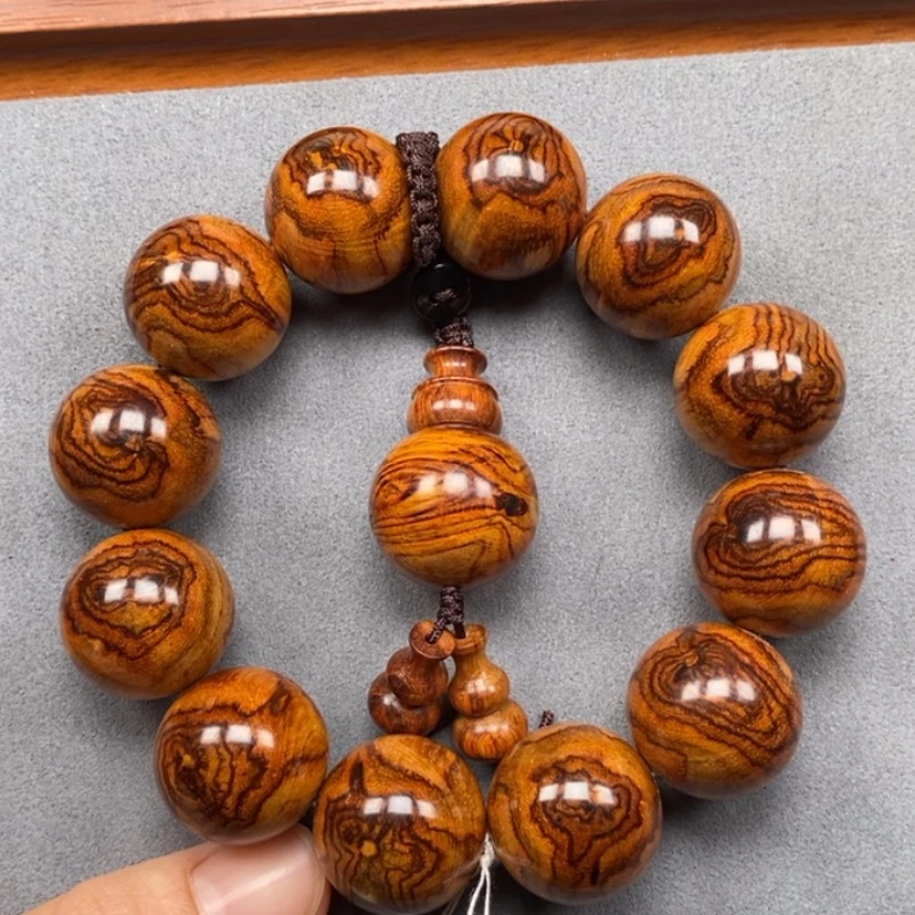 【闪购商品】手串/手链黄花梨/降香黄檀海黄2.0金蝴蝶