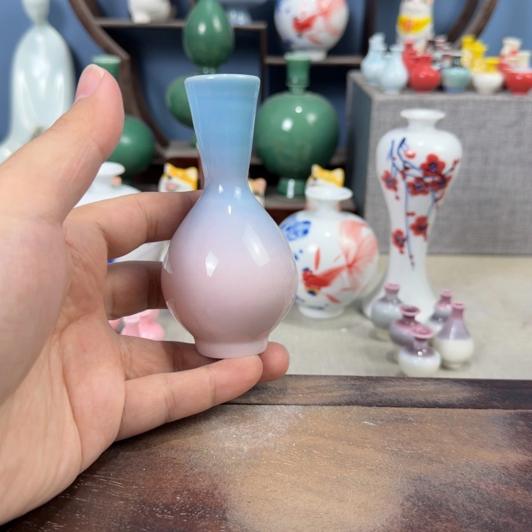陶瓷手工小花器摆件