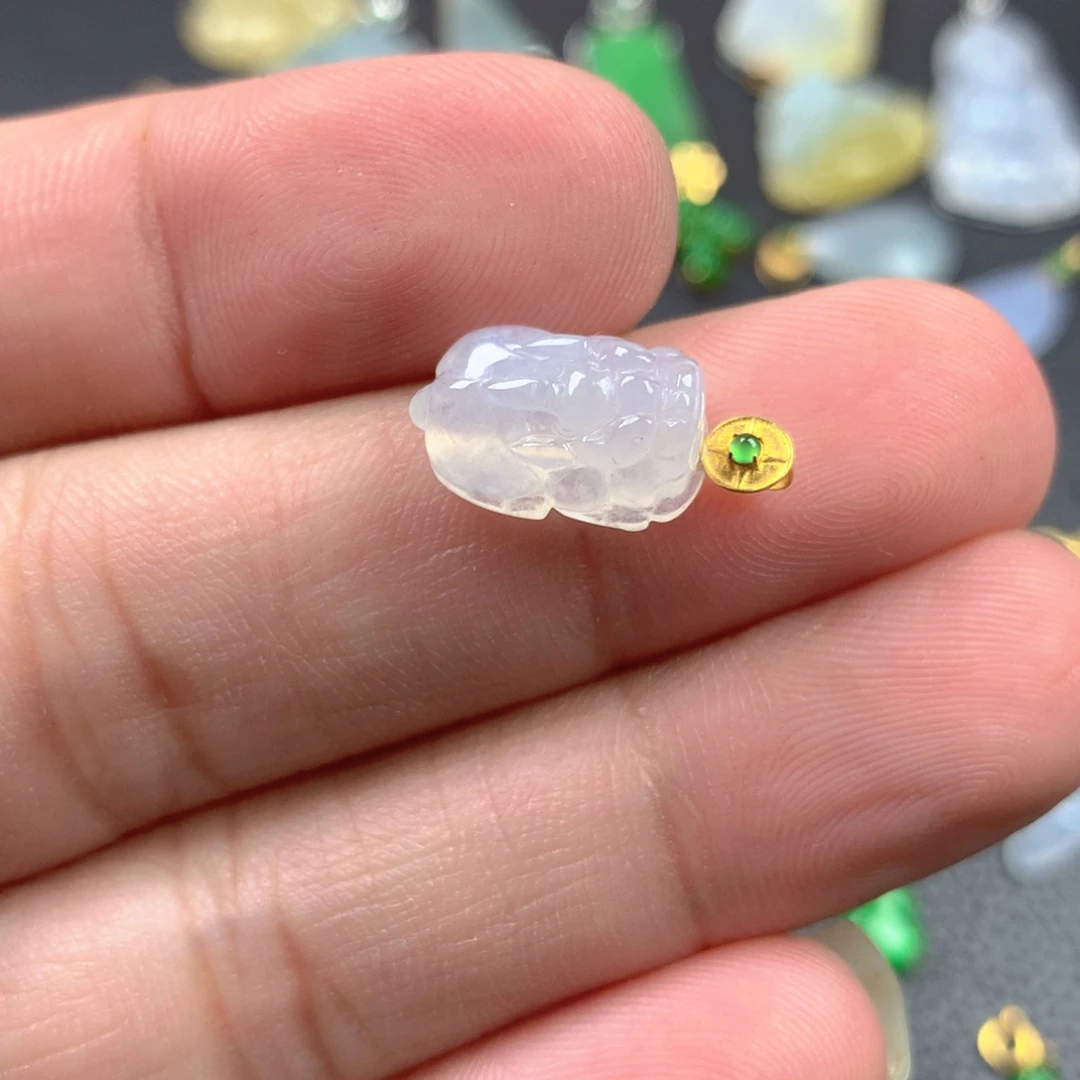 【闪购商品】颈饰18K金镶嵌翡翠翡翠