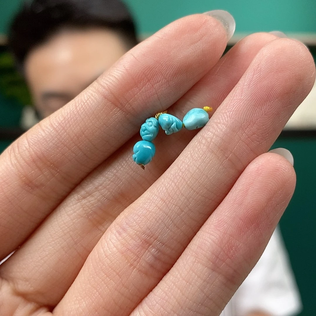 未镶嵌绿松石珠宝奇石