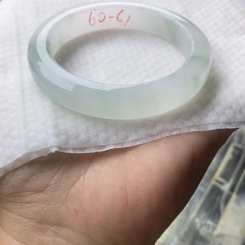 青***️石英质玉（金丝玉）未镶嵌手镯加工定制
