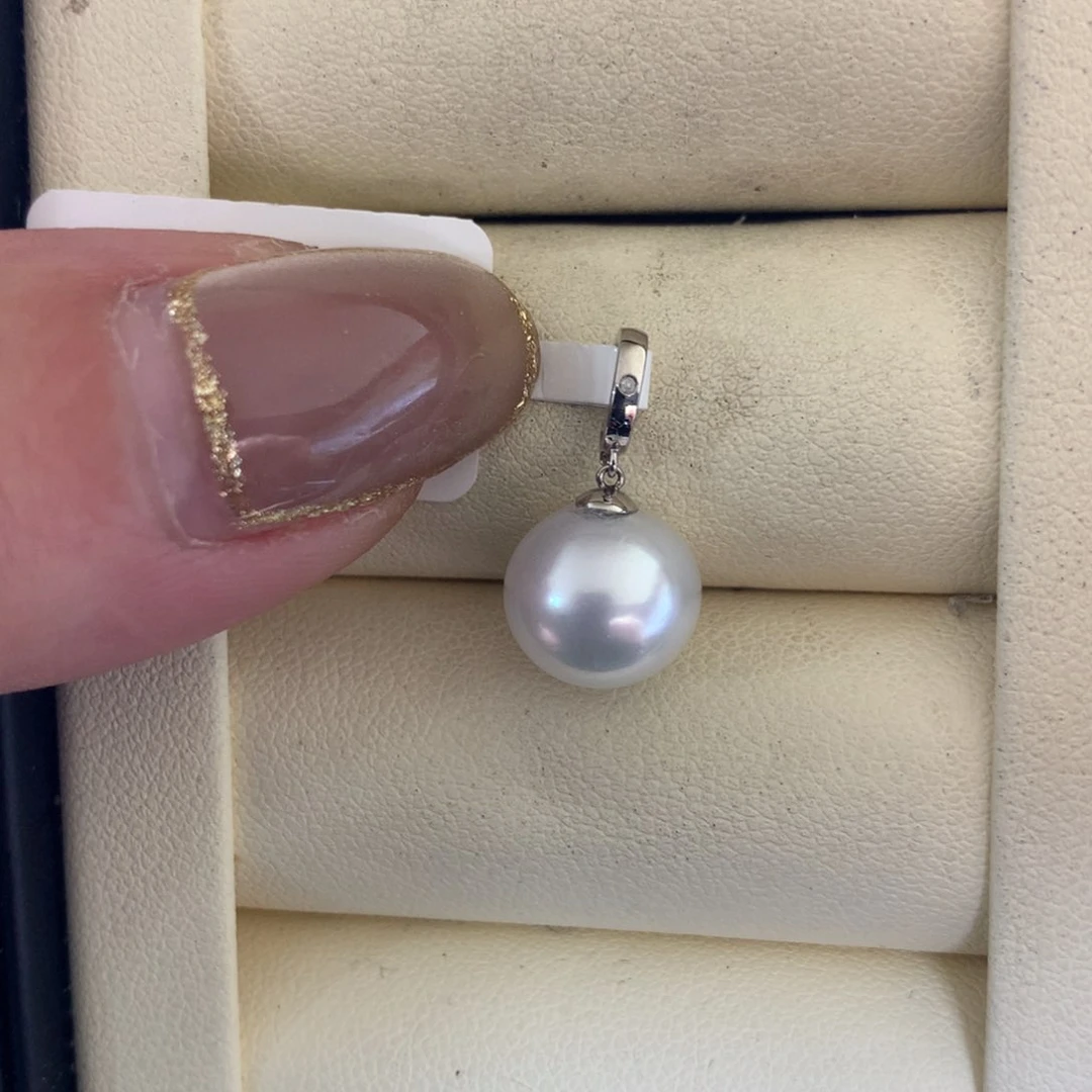 海水珍珠18K金镶嵌颈饰