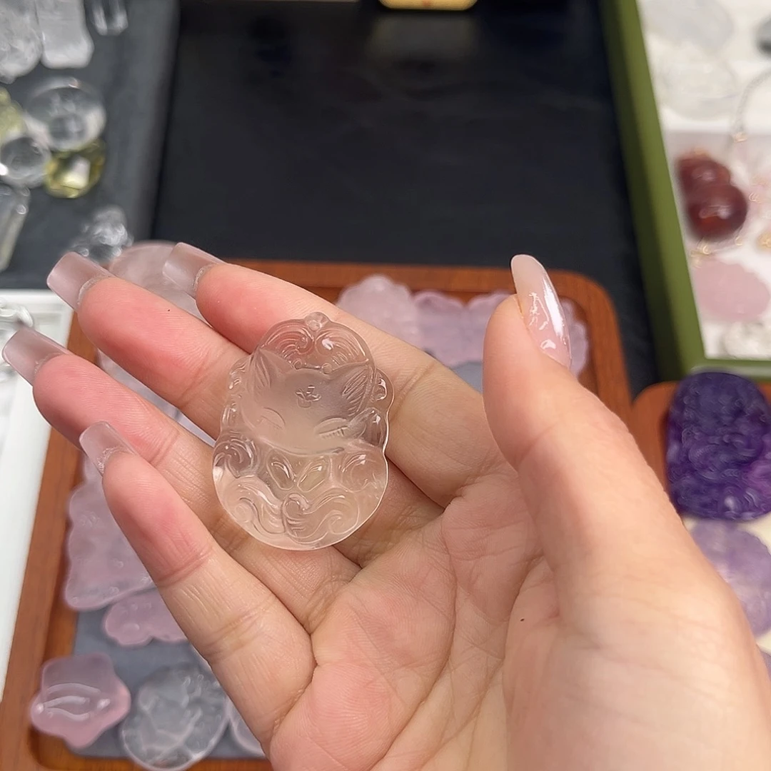 水晶珠宝半成品未镶嵌烤*饭70