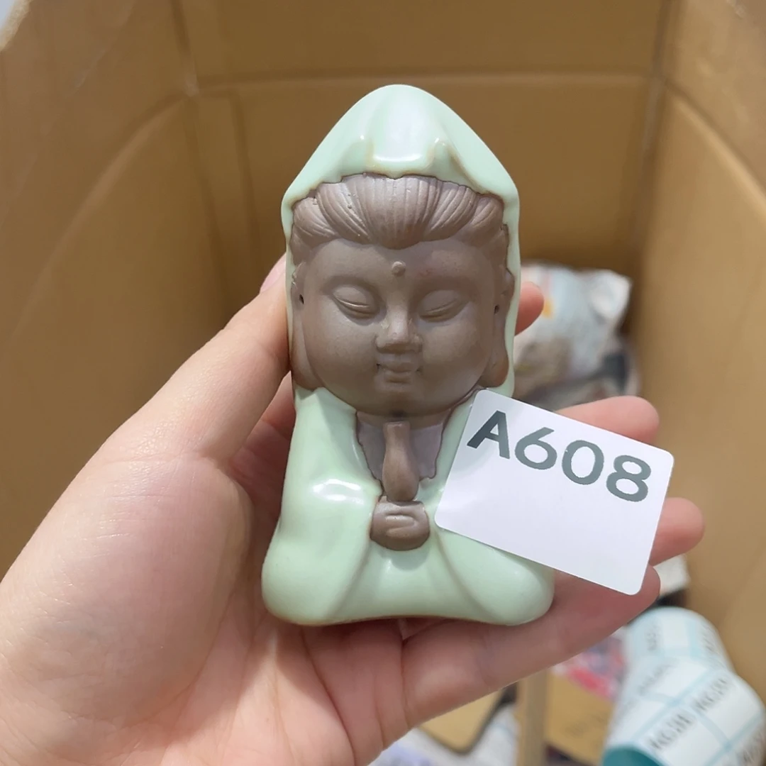 瓷片茶摆件工艺品摆件666