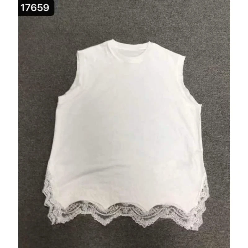 17659新款JVM定制百搭蕾丝边背心