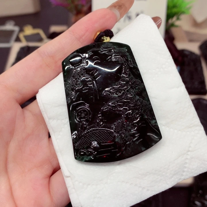 天然a货钢琴黑挂件