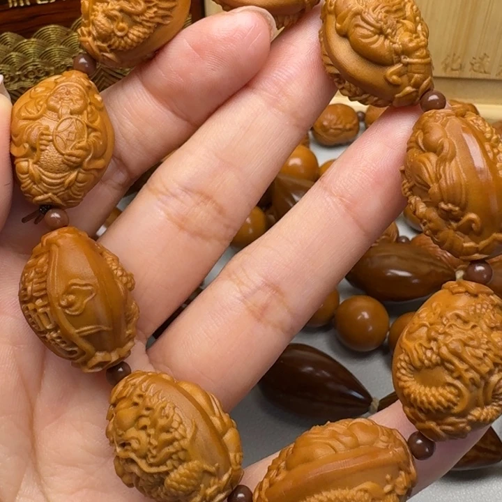 手串/手链橄榄核九龙财神