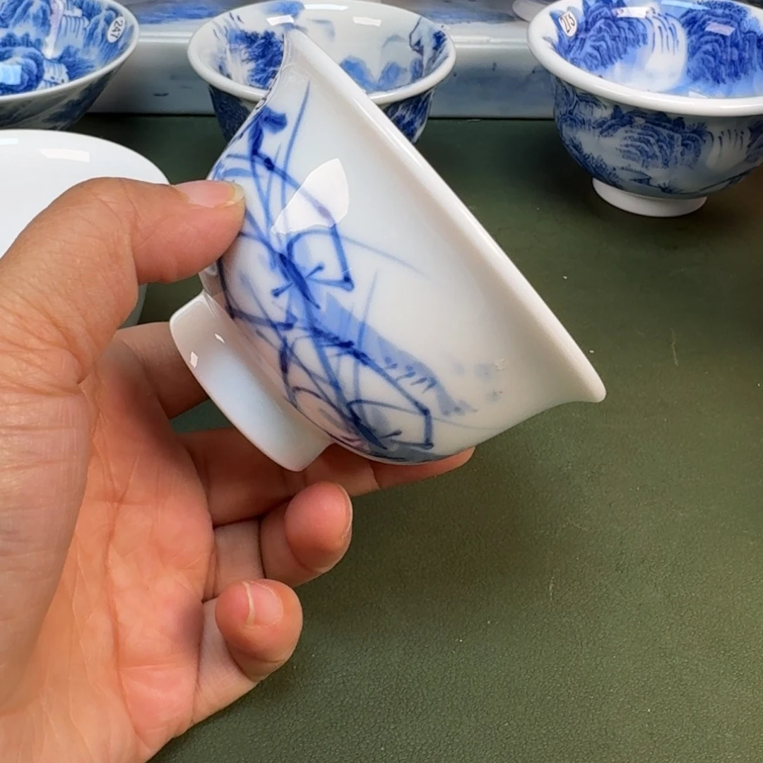 陶景德镇纯手绘茶具圆圆222
