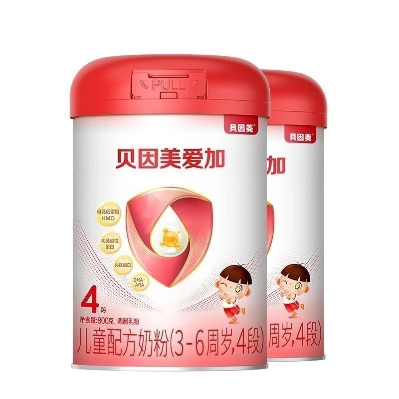 爱加4段800克罐装幼儿配方奶粉