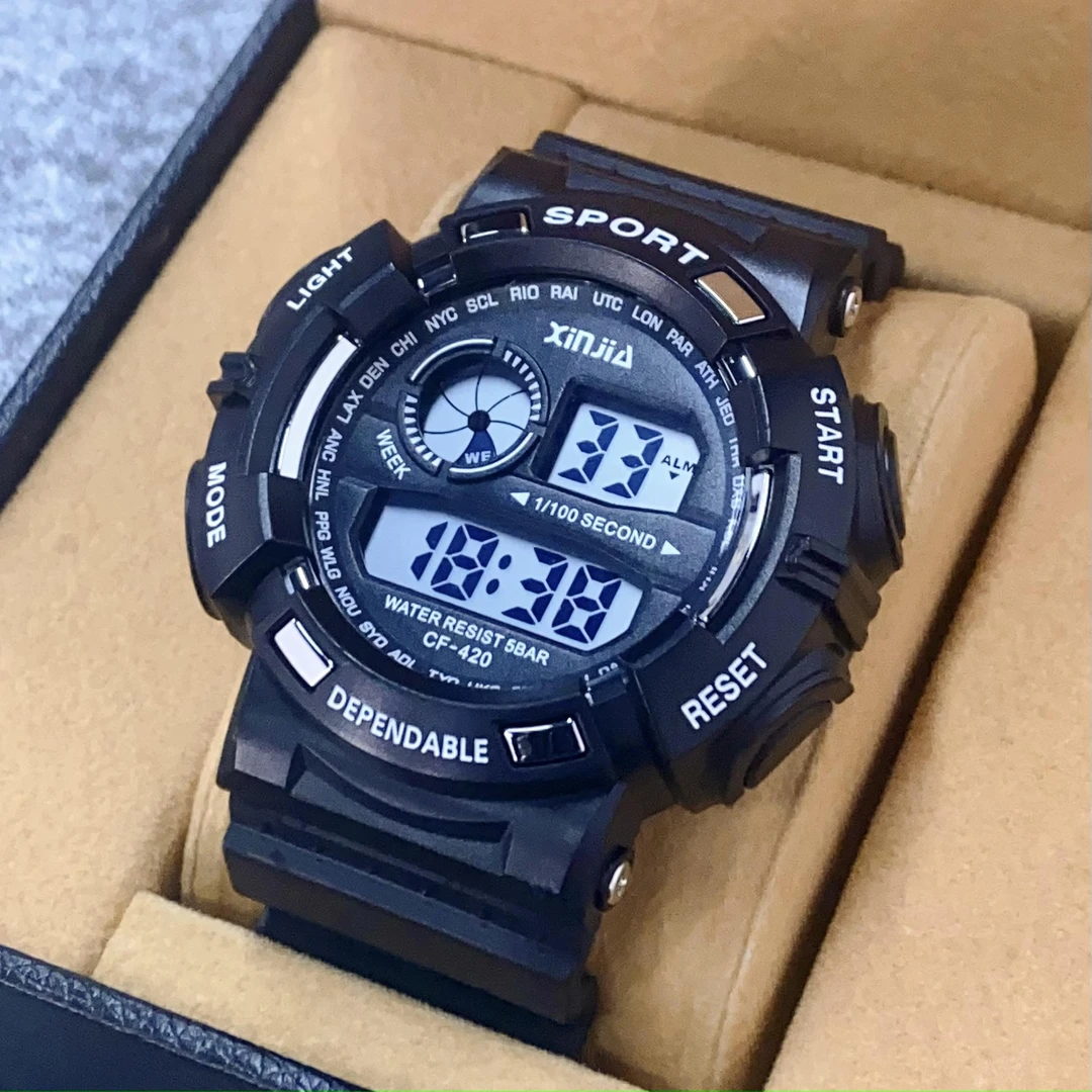 青少年手表男款初中高中学生2025新款机械运动防水儿童男生电子表