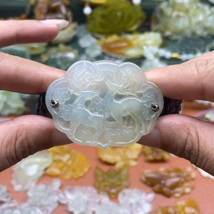 蛇纹石玉未镶嵌项链