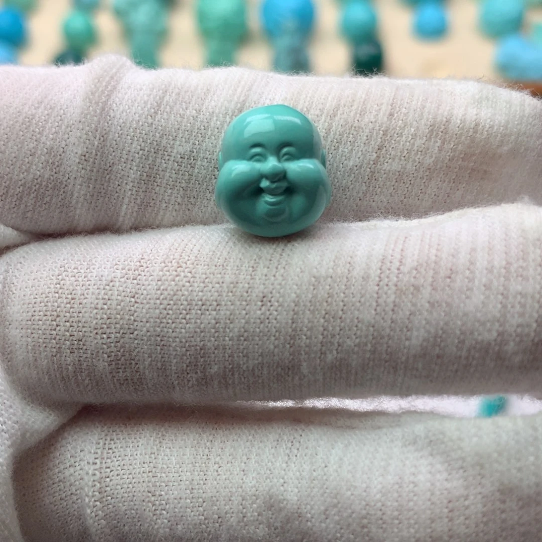 手工打磨精品弥勒佛珠