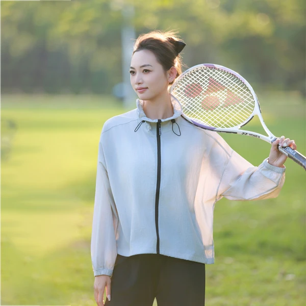 防晒服夏季凉感透气轻薄款常规立领防紫外线防晒轻量连帽防晒衣