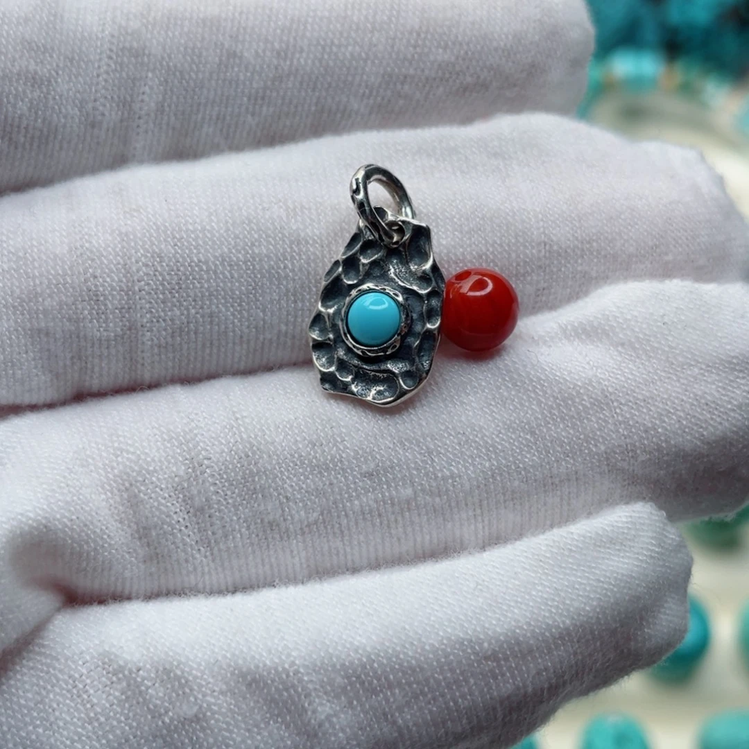 南红玛瑙银S925镶嵌珠宝奇石