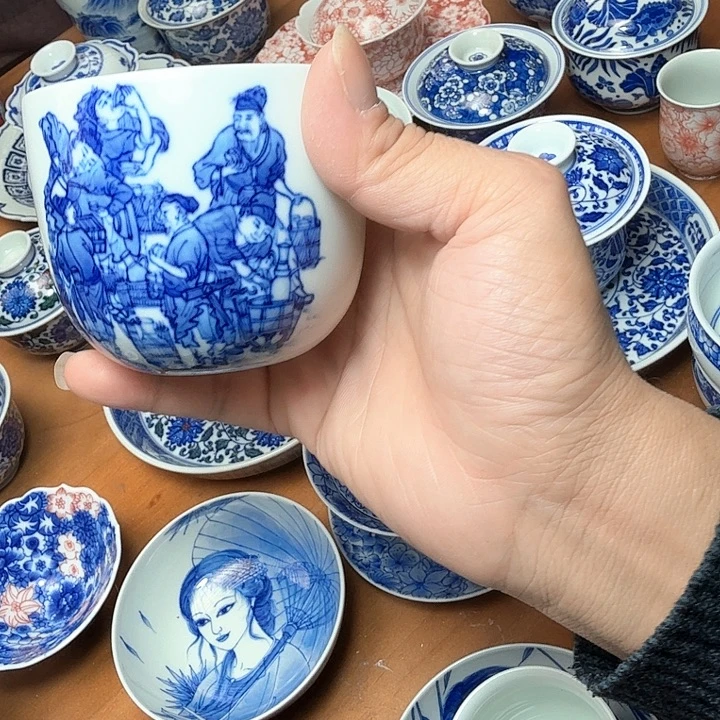 陶手绘斗茶图福利款