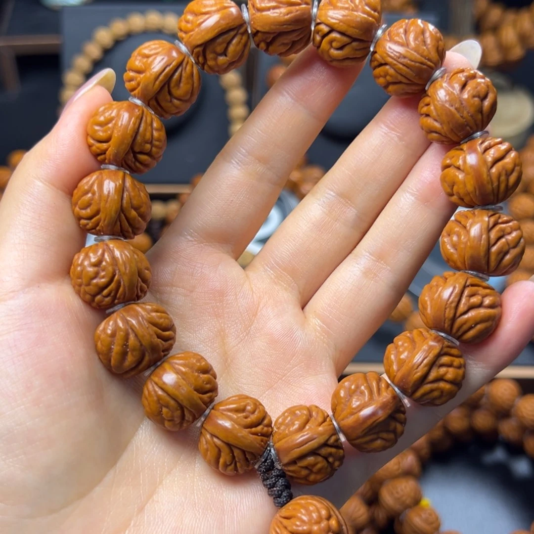 野****桃核手串荔枝18手持