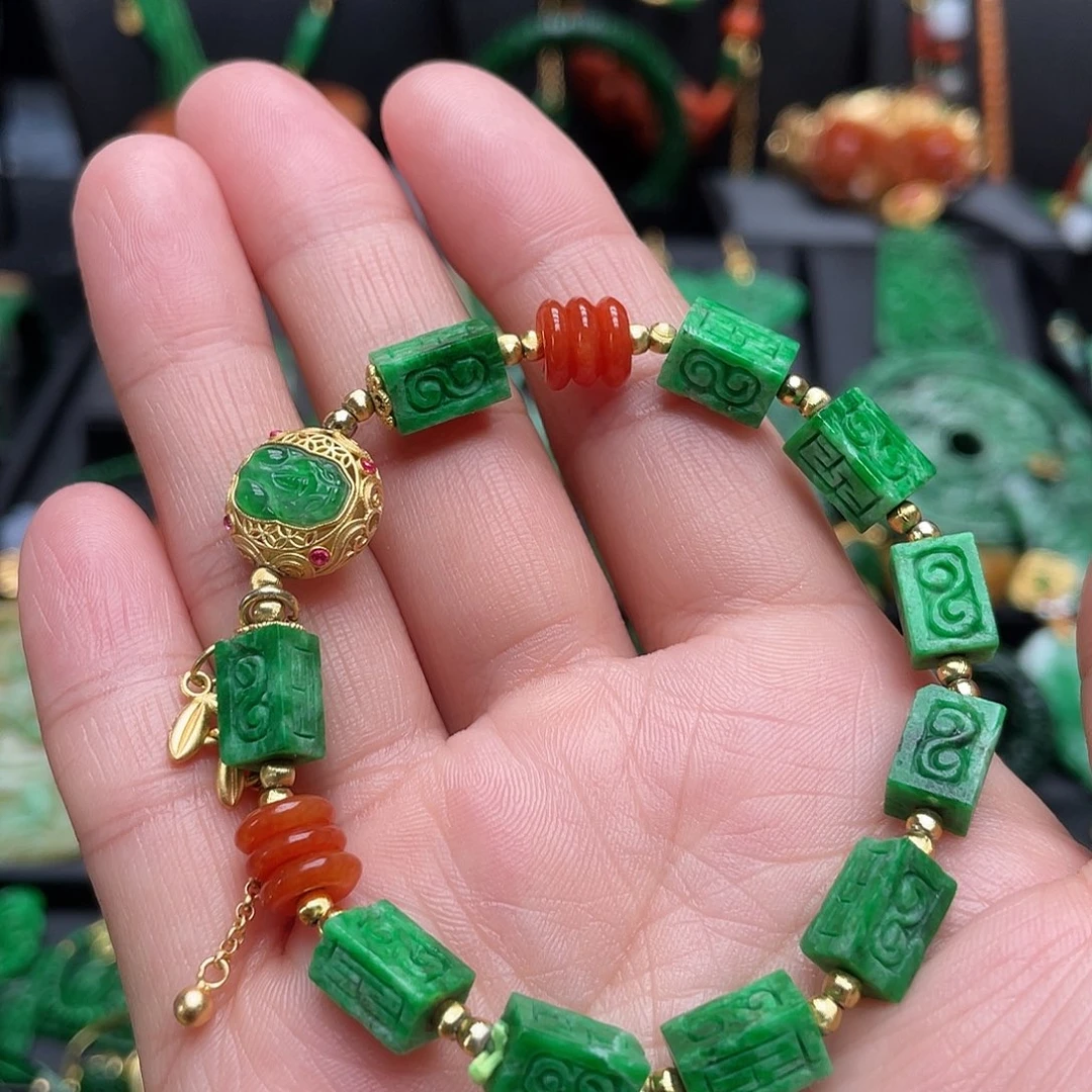 翡翠未镶嵌手链翡翠