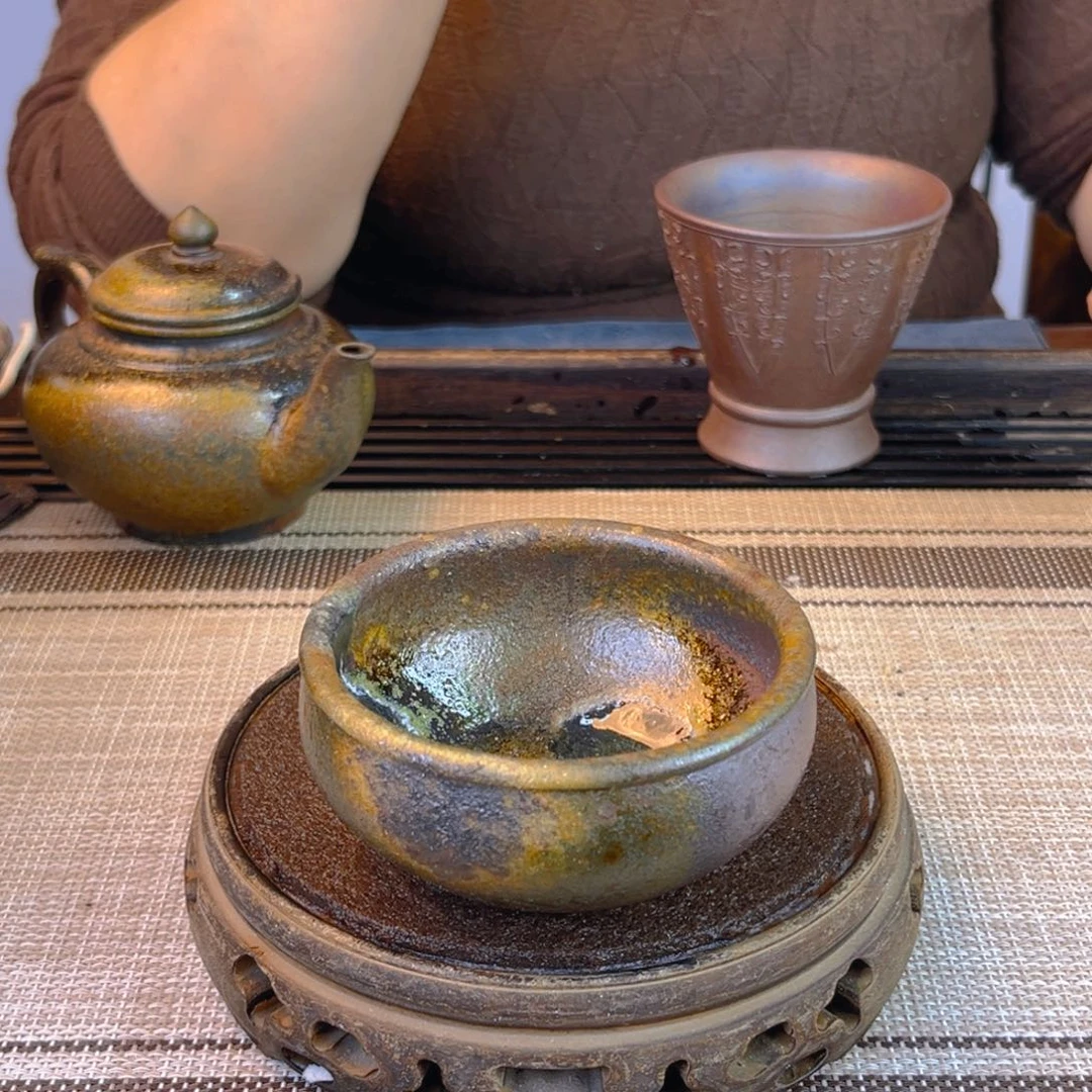 紫砂茶壶底槽清柴烧100cc
