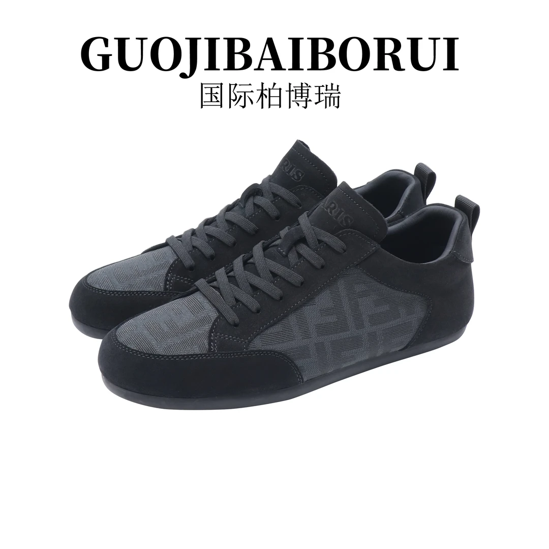 国际柏博瑞鞋子男款秋季新款低帮透气时尚潮流男鞋舒适百搭休闲鞋