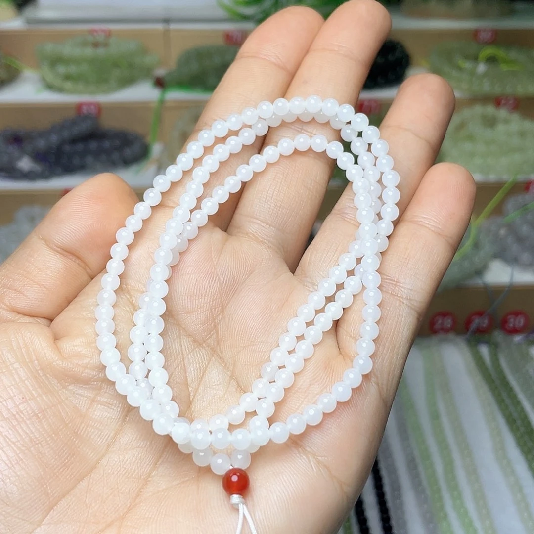 和田玉颈饰未镶嵌4mm