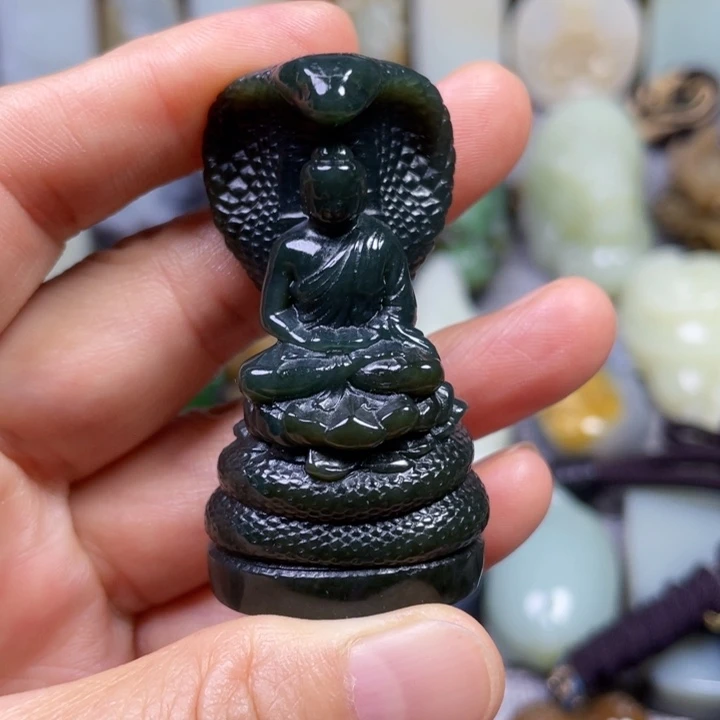 和田玉未镶嵌挂件