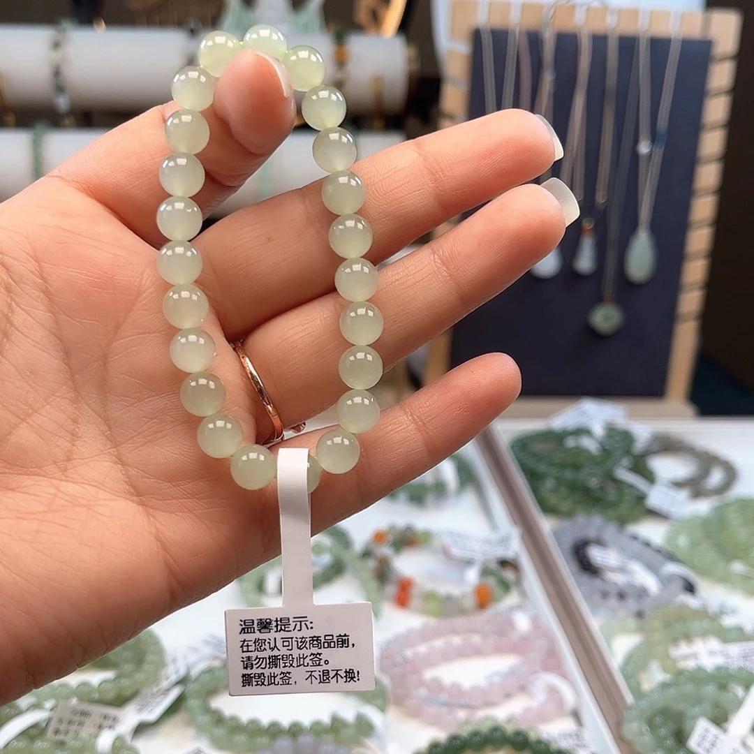 和田玉手串未镶嵌大**手