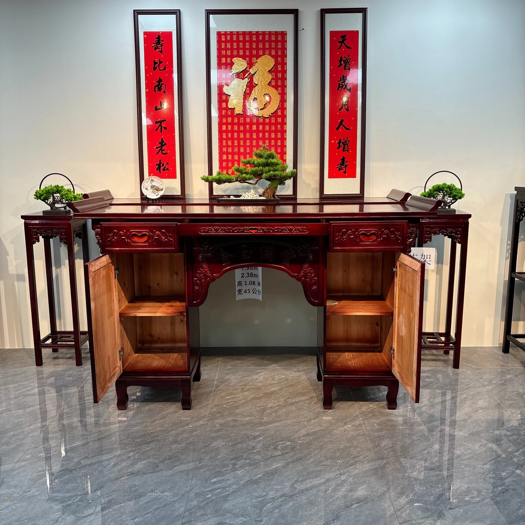 实木神台多功能条案供桌家用中堂农村条案佛台供台中式佛桌香案