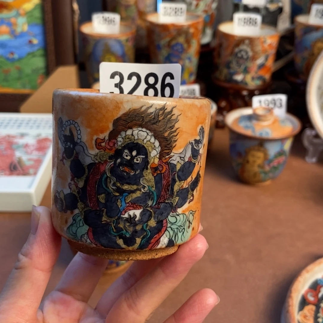 静***景德镇手工制作陶瓷 双面3286