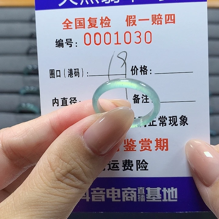 未镶嵌戒圈翡翠1030