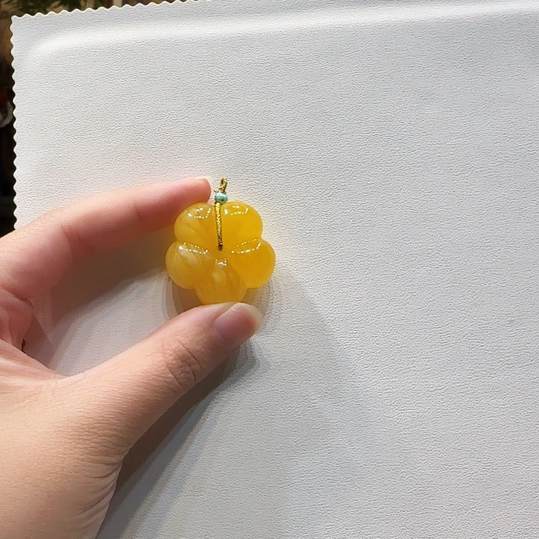 蜜蜡未镶嵌吊坠(不含链)蜜蜡花