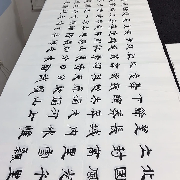 书法老师精品行书平尺