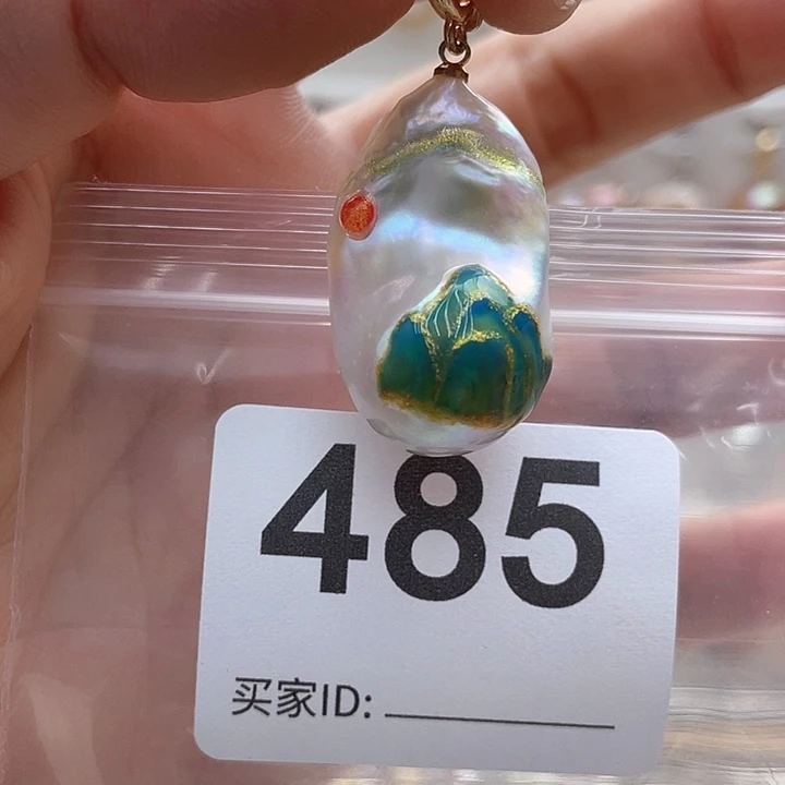 未镶嵌天然珍珠。  漏 漏 漏淡水珍珠