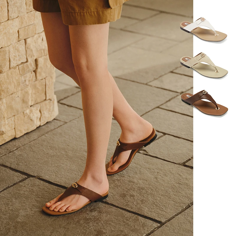 【达人】73hours布达佩斯2025夏季新款度假风人字拖外穿夹趾凉拖