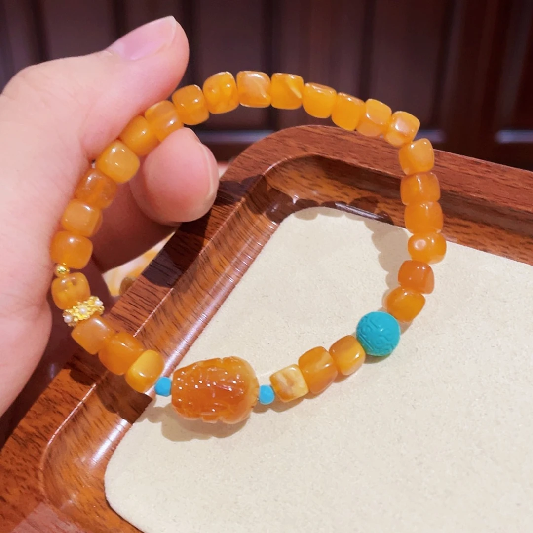 蜜蜡手链未镶嵌手串