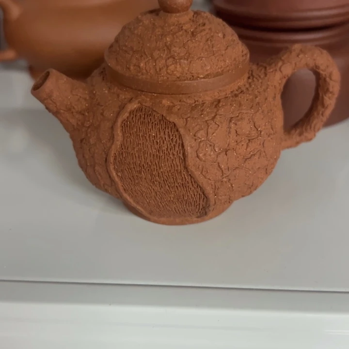 茶案紫砂精工花巨轮100cc