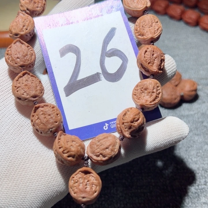 手串桃核邢*生26异形蛇头核桃手持