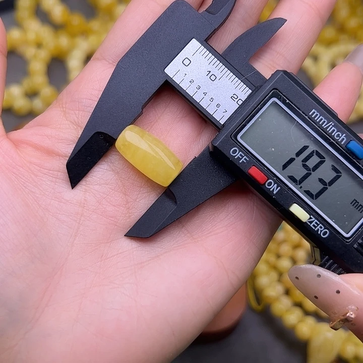 琥珀未镶嵌裸石桶珠