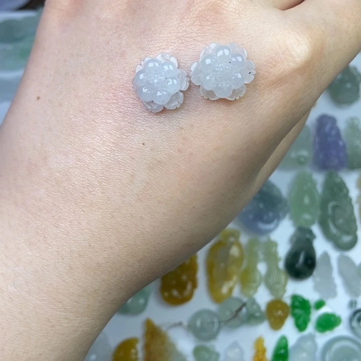 定制翡翠未镶嵌一对