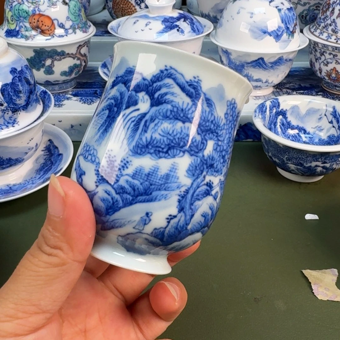 景德镇纯手绘茶具圆圆又273
