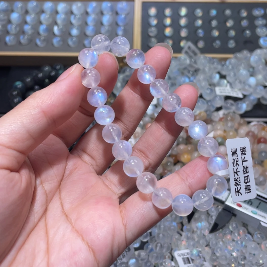 手链未镶嵌长石捡漏蓝月光手链9m