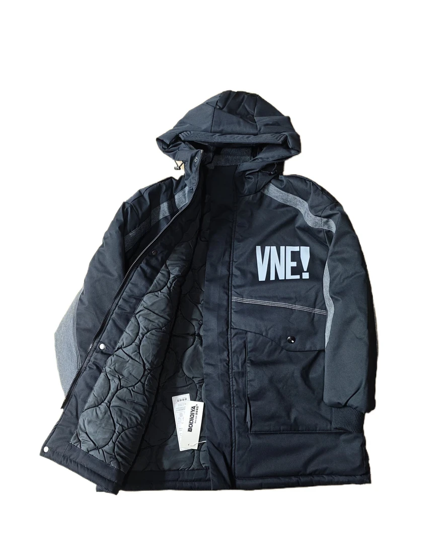 882073青少年加绒加厚款保暖潮童棉风衣