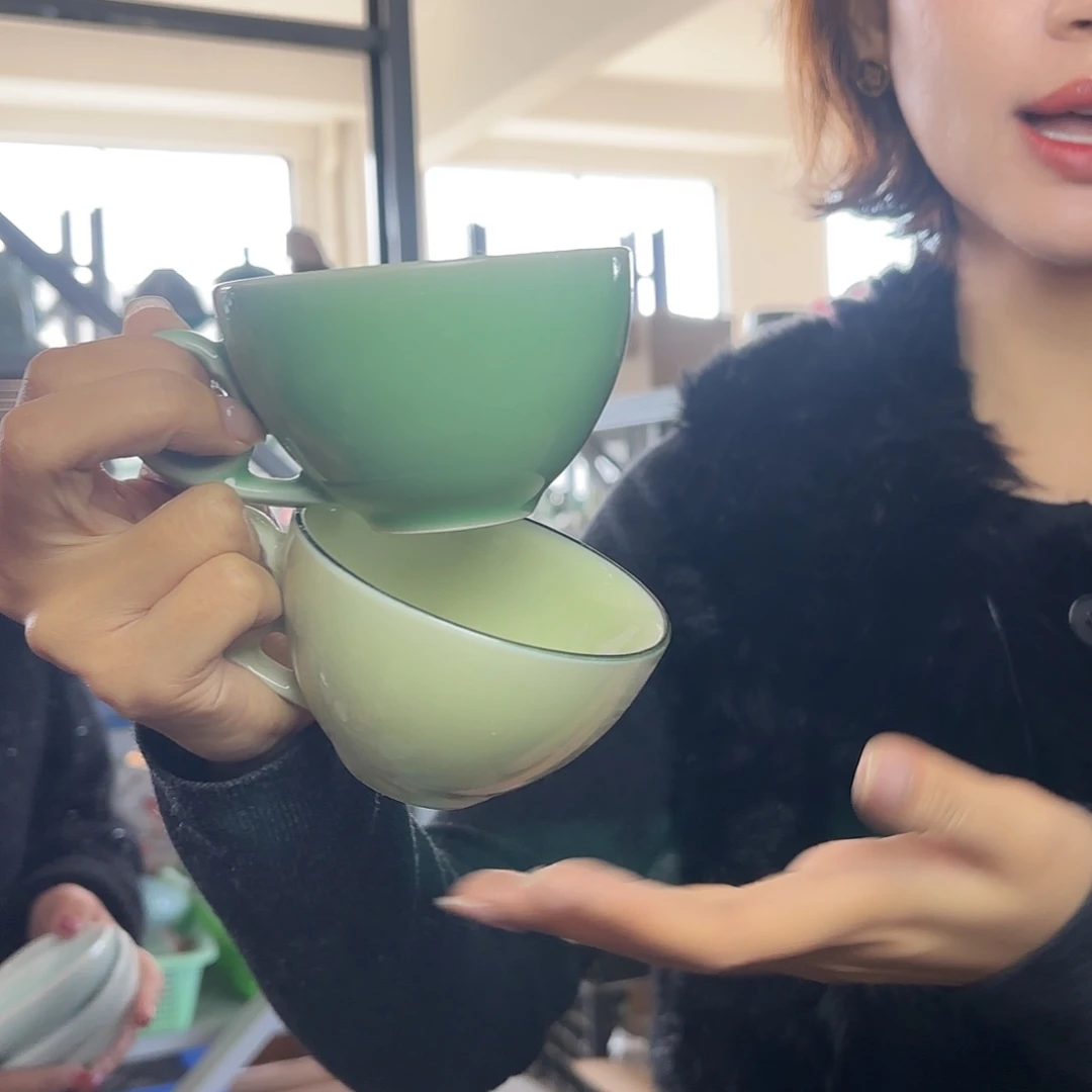 龙泉云间青瓷小米茶器