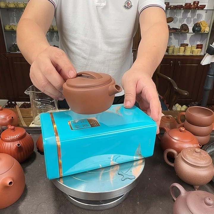茶壶紫砂野红2两汉瓦
