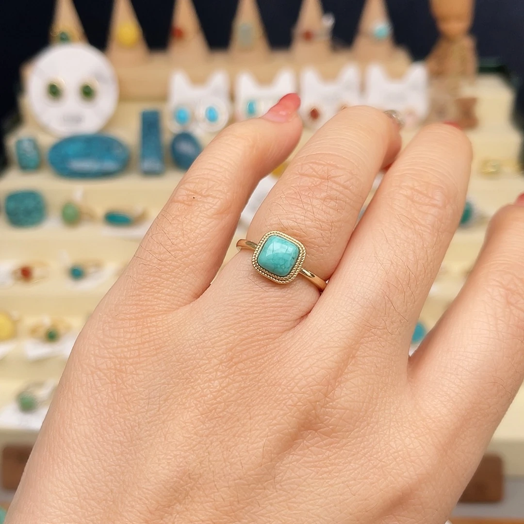 绿松石戒指合金女戒