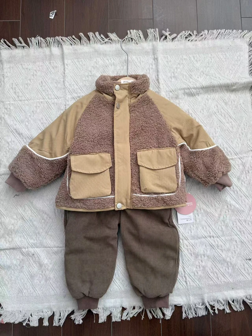 男宝宝薄棉三件套