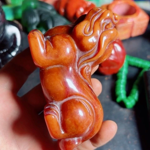 紫金钵盂菩提把件