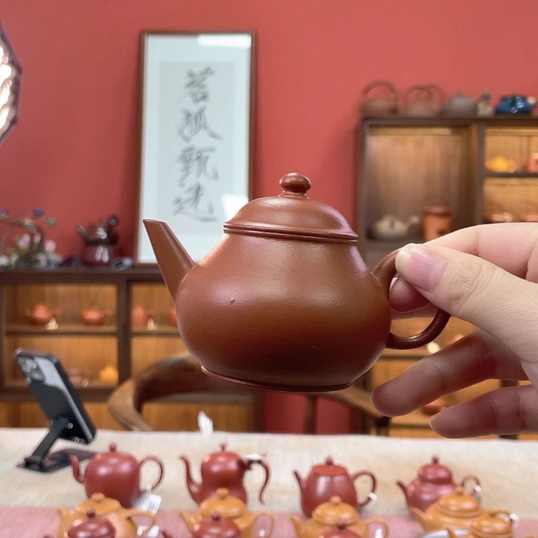 随***静茶壶紫砂潮州手拉壶全手工