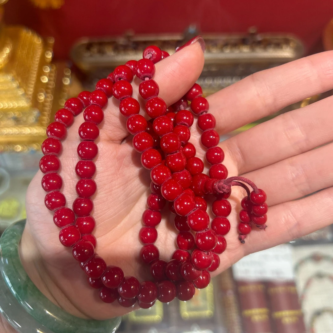 非金属仿水晶手链 怀业念珠琉璃手串