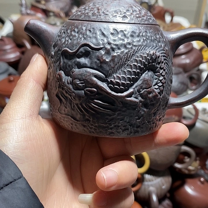 紫砂茶壶晃盖微瑕