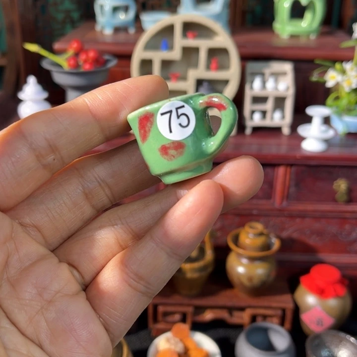 摆件微陶老王迷你花瓶